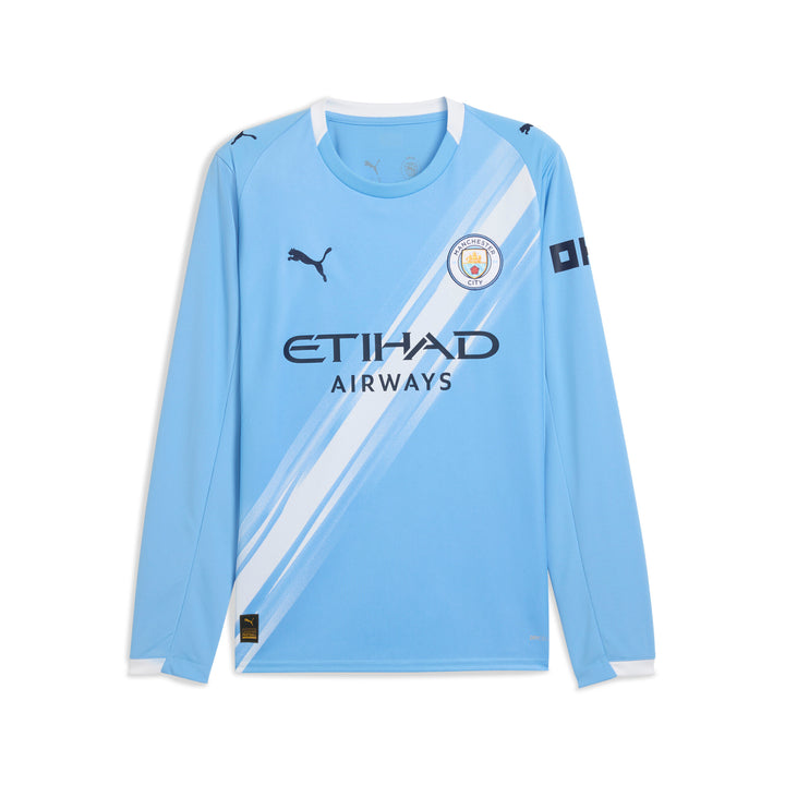 Manchester City Home Jersey Replica Long Sleeve