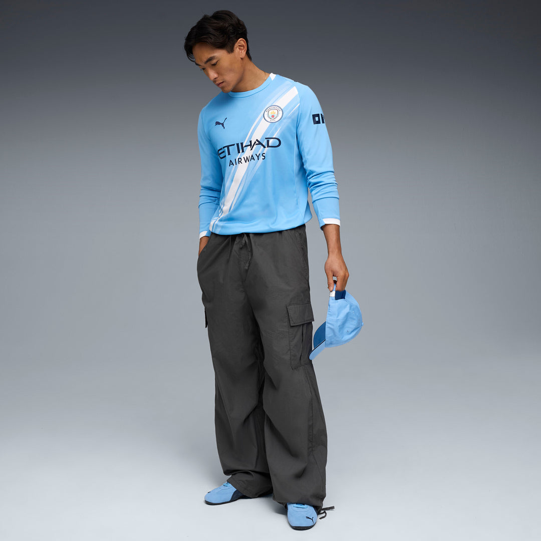 Manchester City Home Jersey Replica Long Sleeve