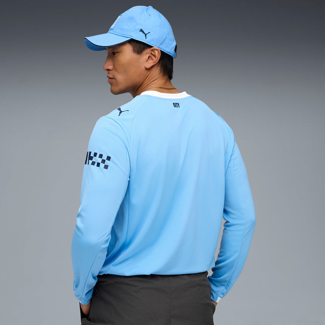Manchester City Home Jersey Replica Long Sleeve