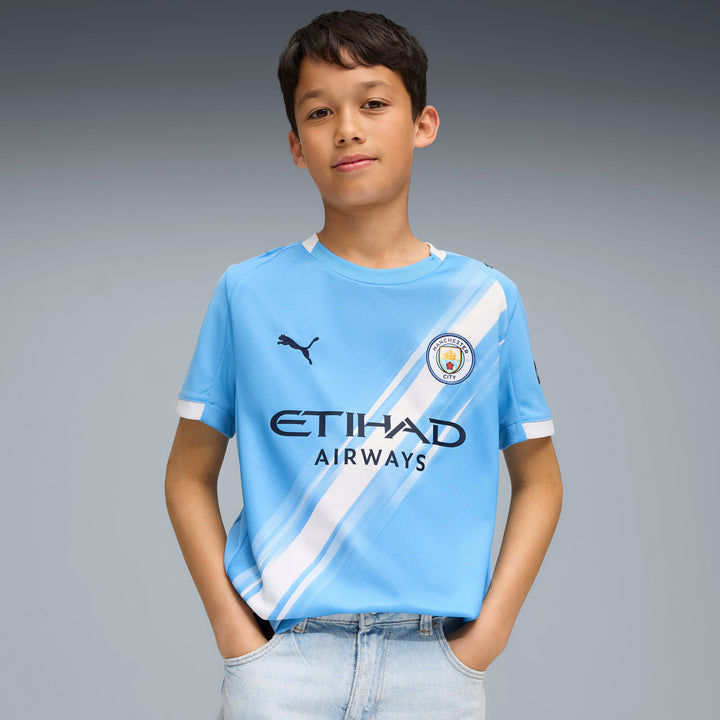 Kids' Manchester City Home Jersey 2025/26 - Official Youth Kit