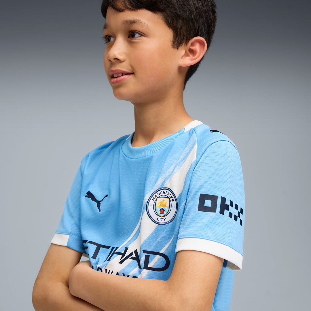 Kids' Manchester City Home Jersey 2025/26 - Official Youth Kit