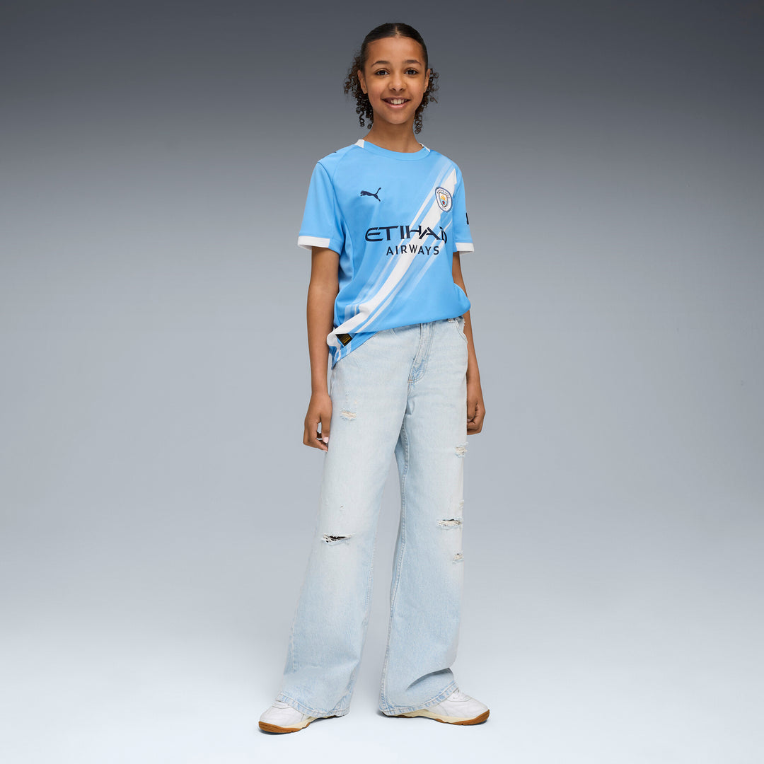Kids' Manchester City Home Jersey 2025/26 - Official Youth Kit